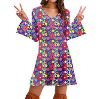 Hippie Clothing Print Dress Women - KaleaBoutique.com