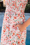 KaleaBoutique Boho Floral Smocked Ruffled Maxi Dress - KaleaBoutique.com