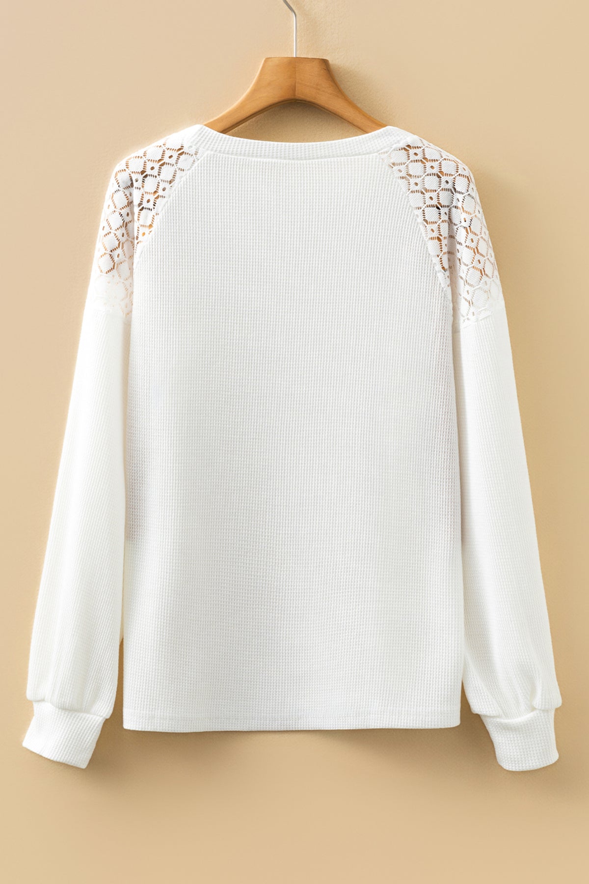 KaleaBoutique Beautiful Stunning Lace Long Sleeve Textured Pullover - KaleaBoutique.com