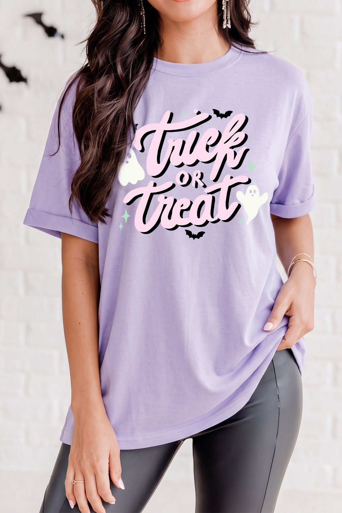 Orchid Petal Trick or Treat Halloween Tee - KaleaBoutique.com