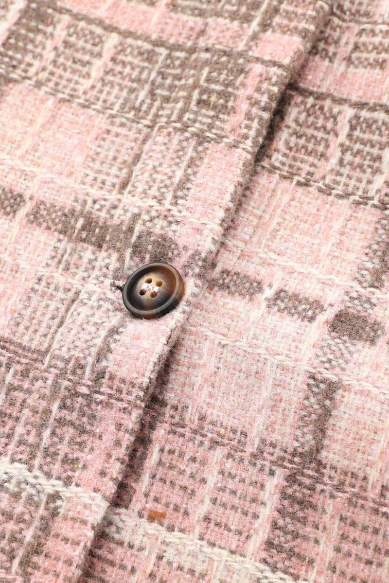 KaleaBoutique Plus Size Macrame Plaid Coat - KaleaBoutique.com