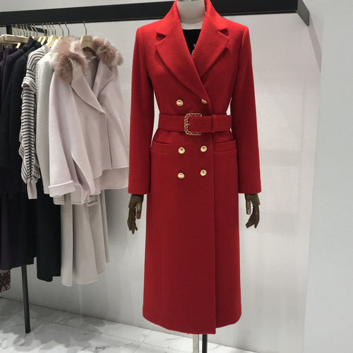 New fashion style long thick woolen coat - KaleaBoutique.com