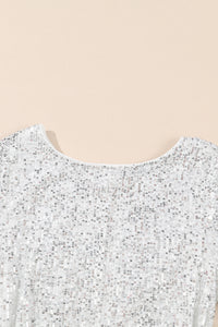 KaleaBoutique Stylish Sequin Long Sleeve Tie Waist Mini Dress - KaleaBoutique.com