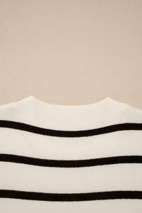 KaleaBoutique Stylish Side Slits Crewneck Short Sleeve Sweater Tee - KaleaBoutique.com