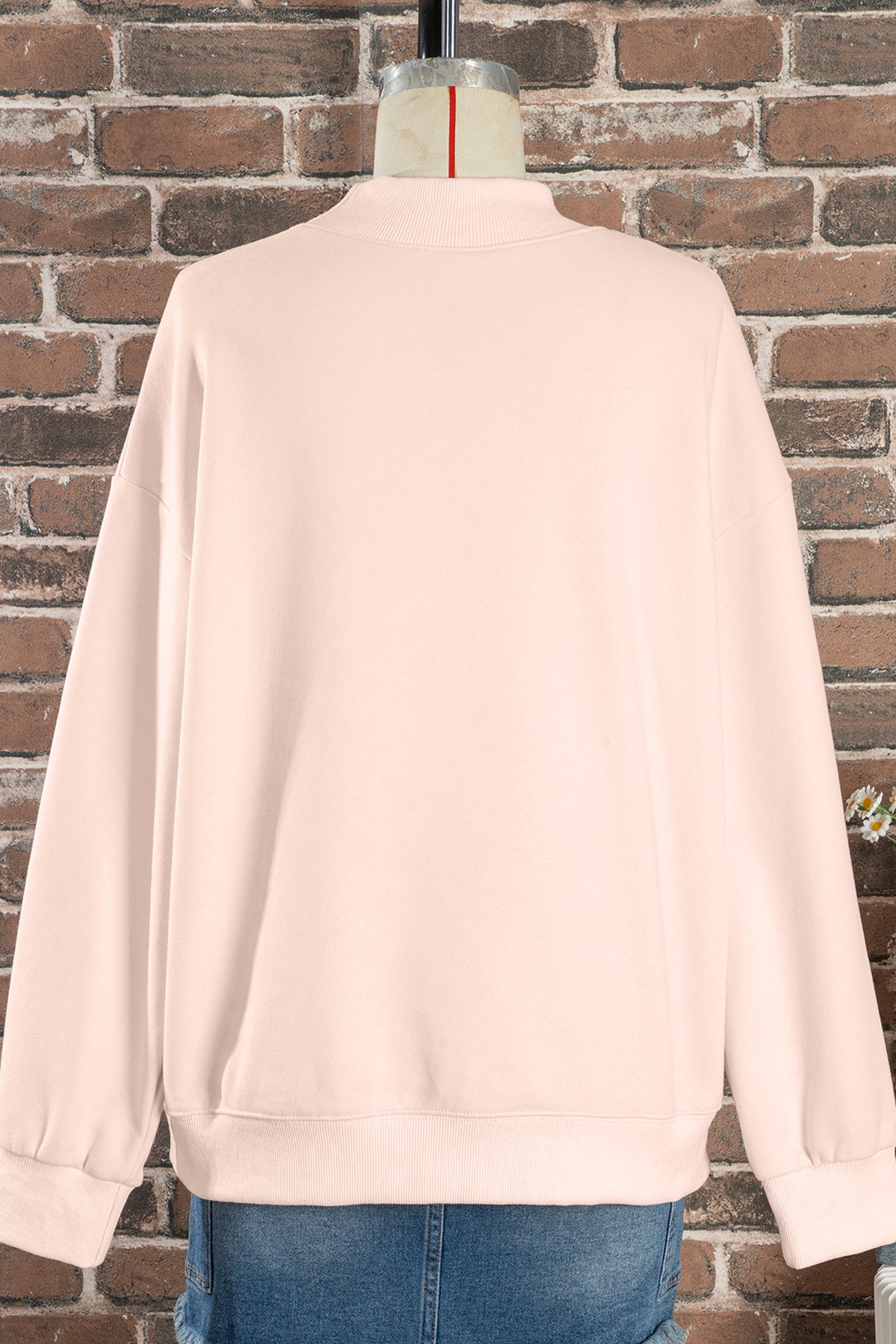 KaleaBoutique Comfortable Oversize Mock Neck Sweatshirt - KaleaBoutique.com