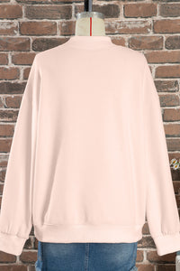 KaleaBoutique Comfortable Oversize Mock Neck Sweatshirt - KaleaBoutique.com