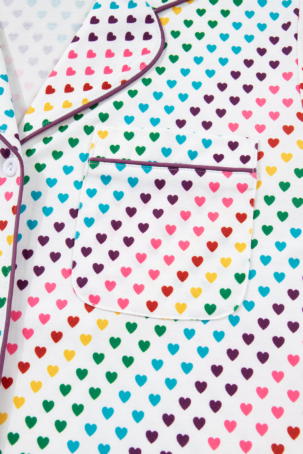 KaleaBoutique Stylish Pride Heart Print Valentines Long 2pcs Pajama Set - KaleaBoutique.com