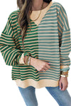 KaleaBoutique Colorblock Drop Shoulder Oversize Sweatshirt - KaleaBoutique.com