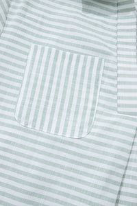 Collared V Neck Chest Pocket Long Sleeve Beach Cover up - KaleaBoutique.com