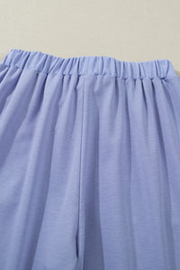 KaleaBoutique Comfortable Flounce Long Sleeve Top Drawstring Pants Contrast Velvet Bow Knot 2pcs Lounge Set - KaleaBoutique.com