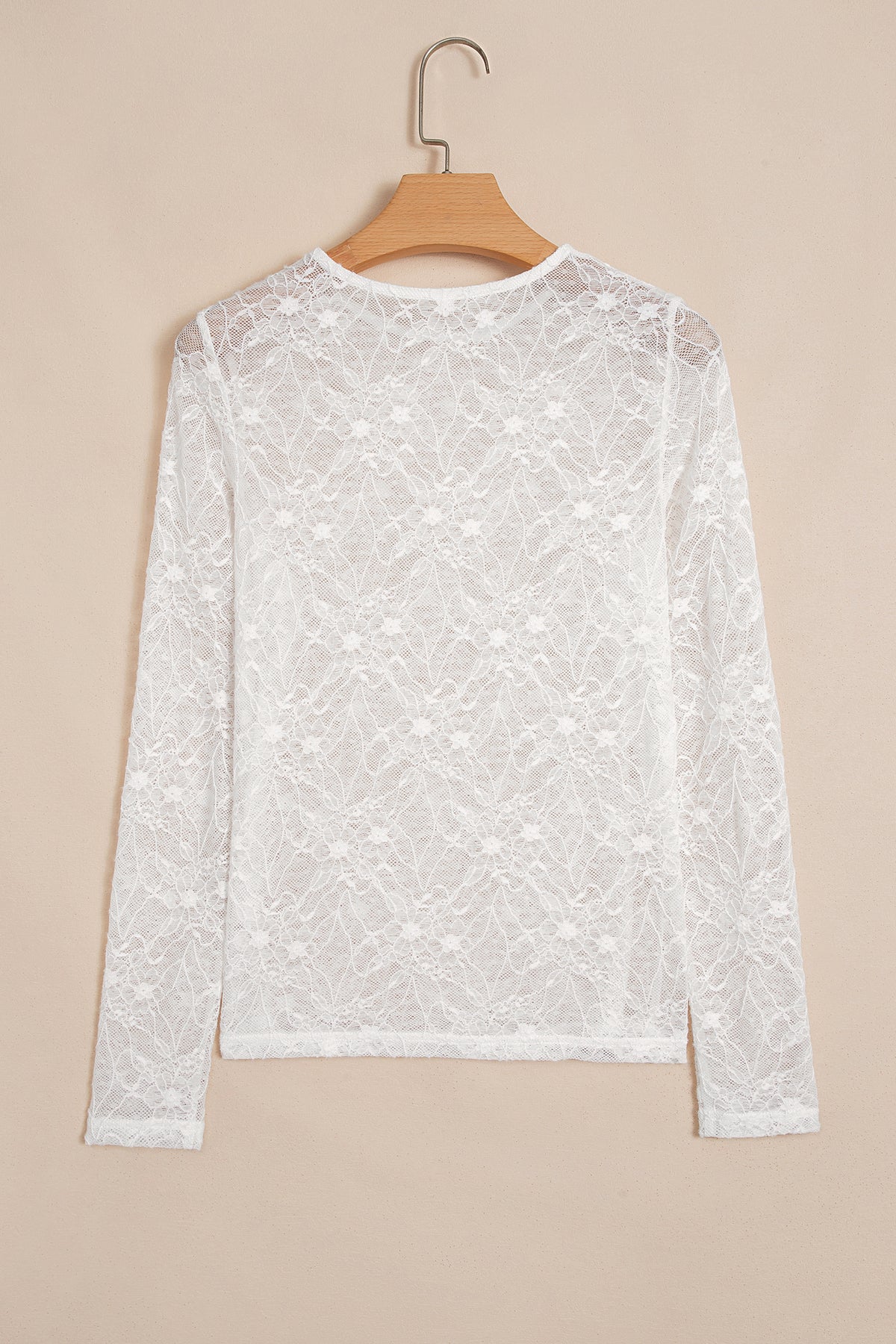 KaleaBoutique Comfortable Long Sleeve Sheer Mesh Lace Top - KaleaBoutique.com