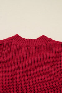 KaleaBoutique Comfortable Plaid Lace up Detail Christmas Holiday Puff Short Sleeve Sweater - KaleaBoutique.com