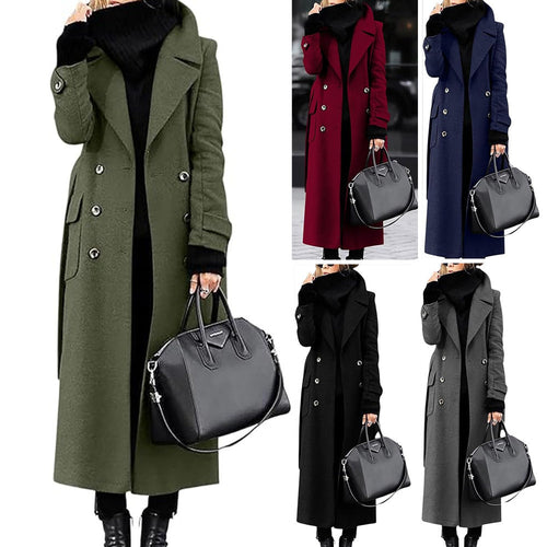 Thick Wool Women's Coat Extended - KaleaBoutique.com