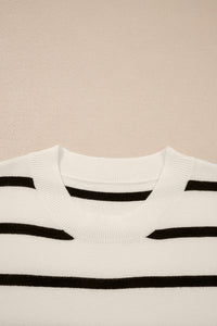 KaleaBoutique Stylish Side Slits Crewneck Short Sleeve Sweater Tee - KaleaBoutique.com