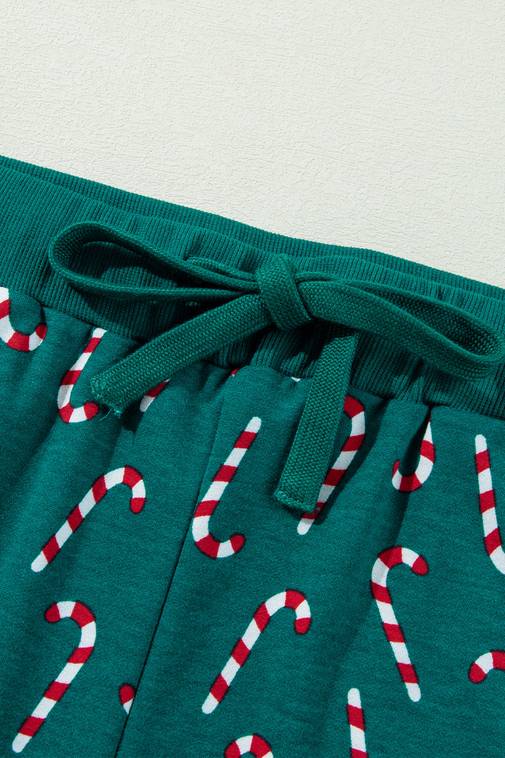 KaleaBoutique Stylish Christmas Candy Cane Printed Top and Pants Lounge Set - KaleaBoutique.com