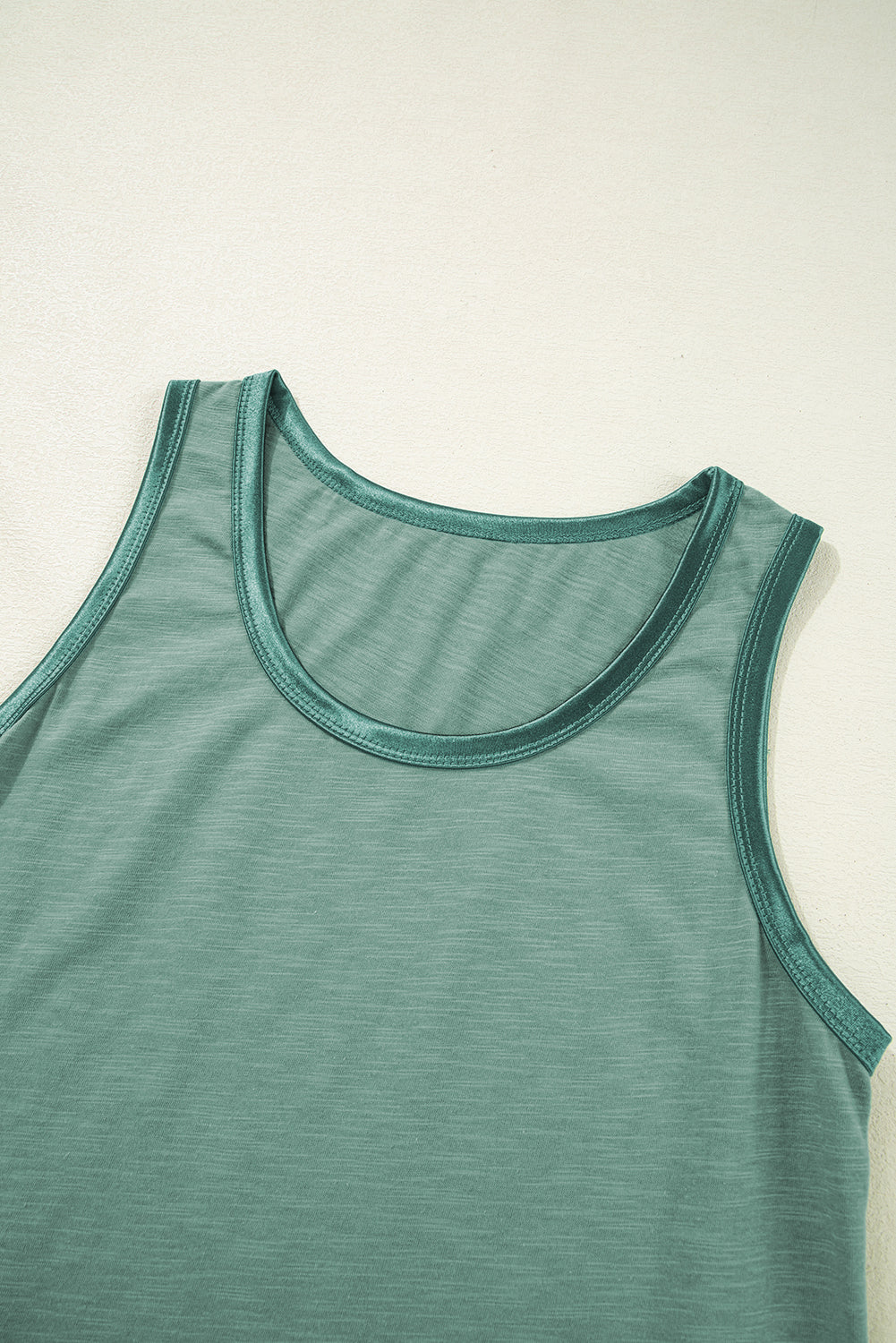 KaleaBoutique Metallic Sheen Edge Scoop Neck Tank Top - KaleaBoutique.com