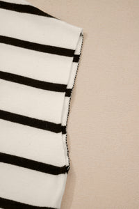 KaleaBoutique Stylish Side Slits Crewneck Short Sleeve Sweater Tee - KaleaBoutique.com