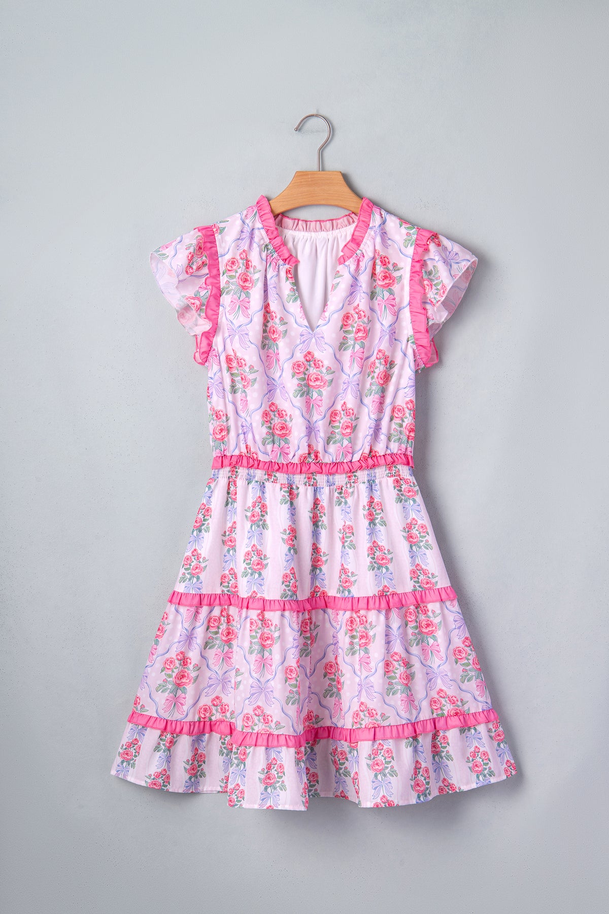 KaleaBoutique Stylish Tiered Ruffles Sleeveless Summer Floral Dress - KaleaBoutique.com