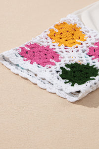 KaleaBoutique Stylish Floral Crochet Splicing Sleeve T Shirt Dress - KaleaBoutique.com
