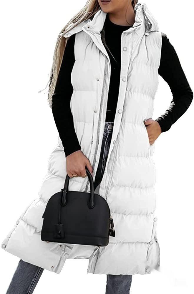 Women’s Mid-Length Zip-Up Vest - KaleaBoutique.com