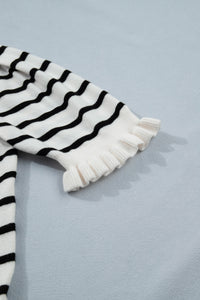 KaleaBoutique Comfortable Ruffle Trim Button Down Knit Short Sleeve Sweater Cardigan - KaleaBoutique.com