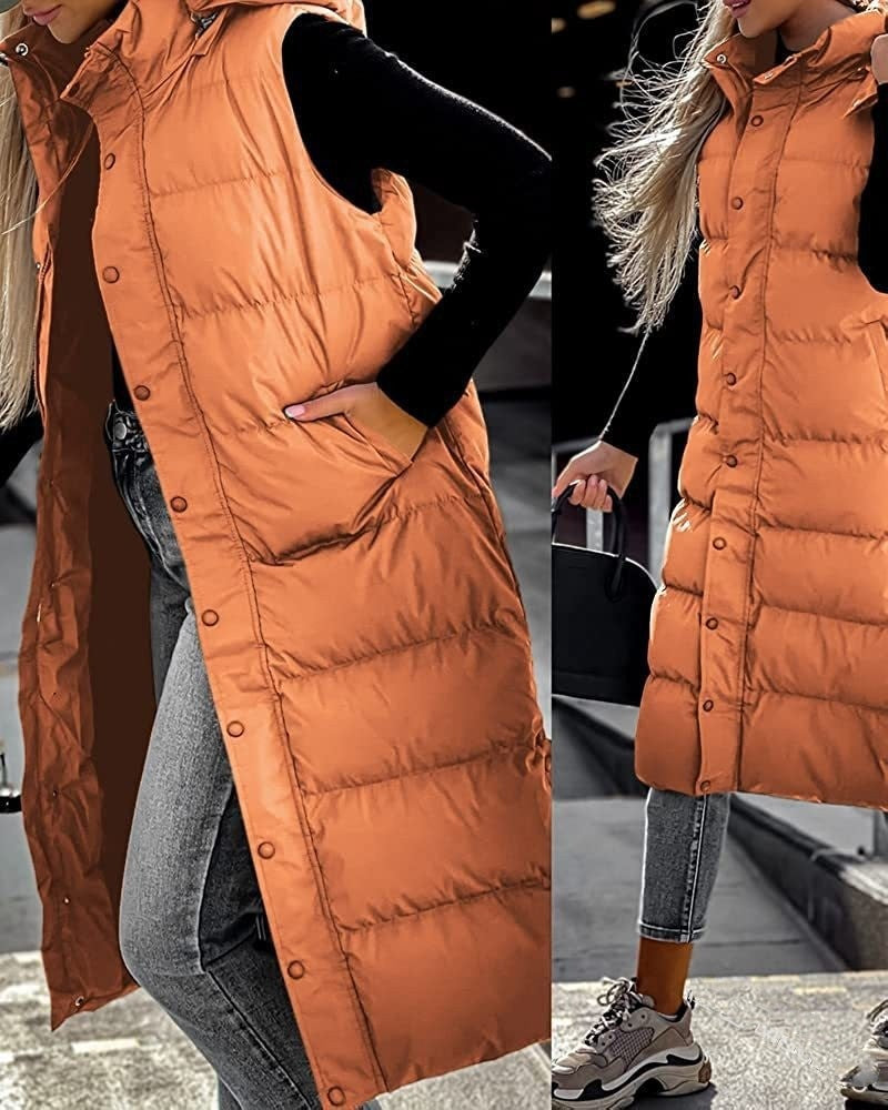 Women’s Mid-Length Zip-Up Vest - KaleaBoutique.com