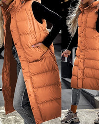 Women’s Mid-Length Zip-Up Vest - KaleaBoutique.com