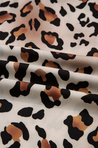 KaleaBoutique Stylish Dearlove Leopard Print Colorblock Striped Edge Shirt and Pants Pajama Set - KaleaBoutique.com