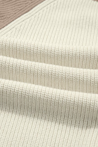 KaleaBoutique Comfortable Color Block Ribbed Knit Button Down Sweater Cardigan - KaleaBoutique.com