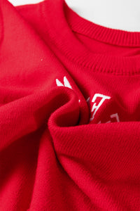 KaleaBoutique Stylish YEEHAW Embroidered Letter Loose Short Sleeve Sweater - KaleaBoutique.com