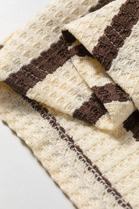 KaleaBoutique Comfortable Patchwork Ribbed Cuff Casual Pullover Sweatshirt - KaleaBoutique.com