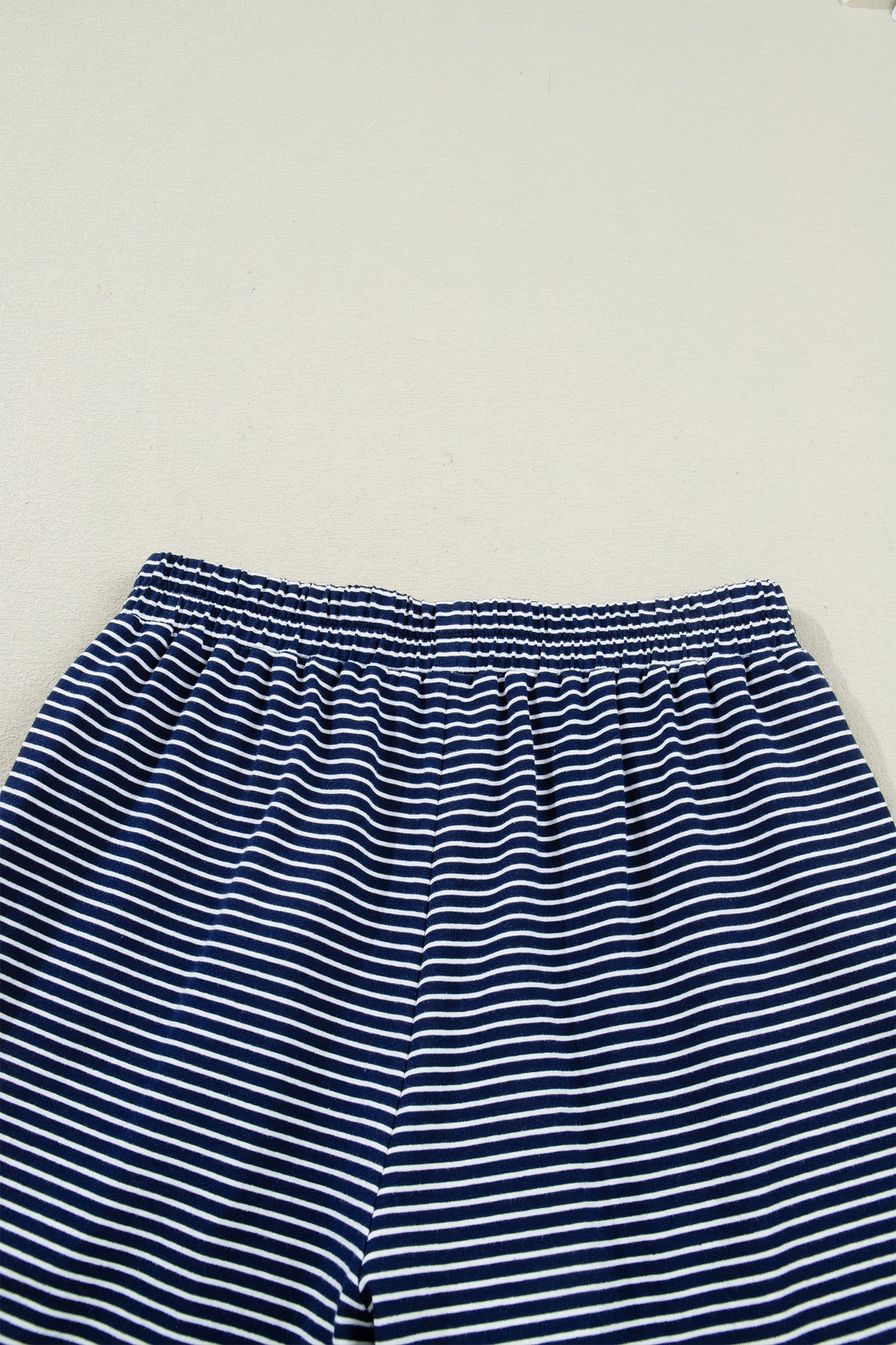 KaleaBoutique Stylish Blue Drop Shoulder Round Neck Long Sleeve Tee and Buttoned Shorts 2pcs Lounge Set - KaleaBoutique.com