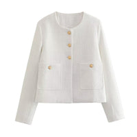 KaleaBoutique Women's Textured Button-Detail Jacket - KaleaBoutique.com