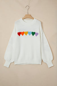 Chenille Graphic Drop Shoulder Holiday Sweater - KaleaBoutique.com