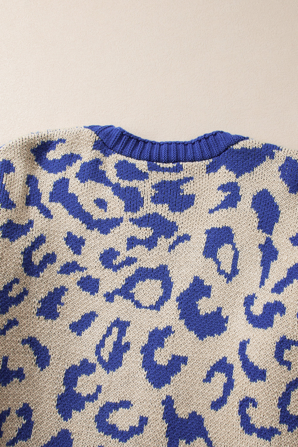 KaleaBoutique Stylish Stripe Sleeve Leopard Print Open Front Cardigan With Pockets - KaleaBoutique.com