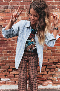Boyfriend Chest Pocket Classic Denim Shacket - KaleaBoutique.com