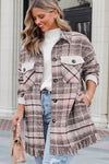 KaleaBoutique Plus Size Macrame Plaid Coat - KaleaBoutique.com