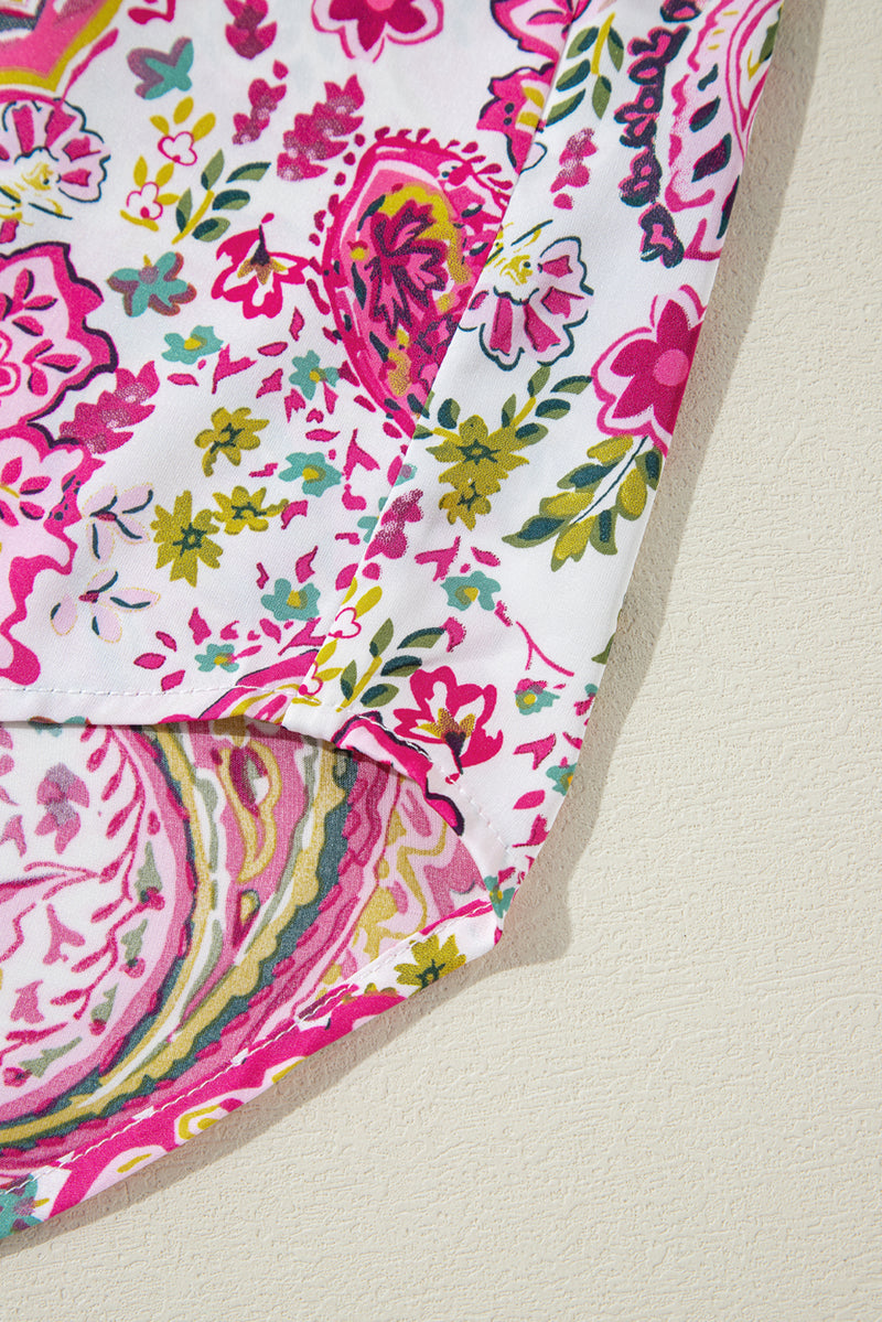 KaleaBoutique Floral Paisley Printed Casual Shirt - KaleaBoutique.com