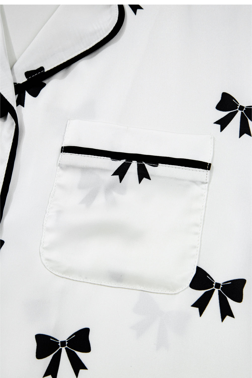 KaleaBoutique Comfortable Bows Print Two Piece Sleepwear - KaleaBoutique.com