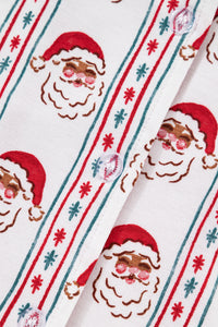 KaleaBoutique Stylish Santa & Stripes Ruffle PJ Set - KaleaBoutique.com
