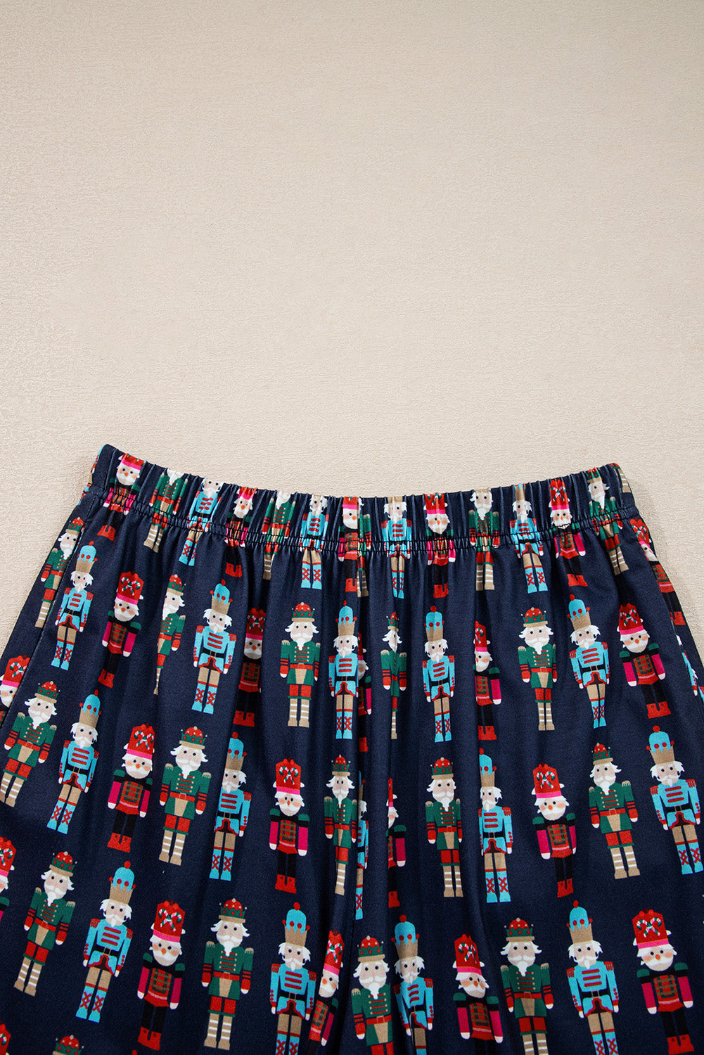 KaleaBoutique Stylish Mama Claus Plaid Letter Tee Nutcracker Shorts 2pcs Lounge Set - KaleaBoutique.com