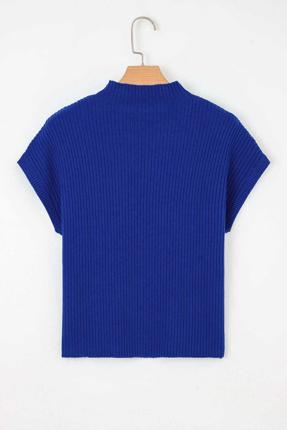 KaleaBoutique Comfortable Patch Pocket Ribbed Knit Short Sleeve Sweater - KaleaBoutique.com