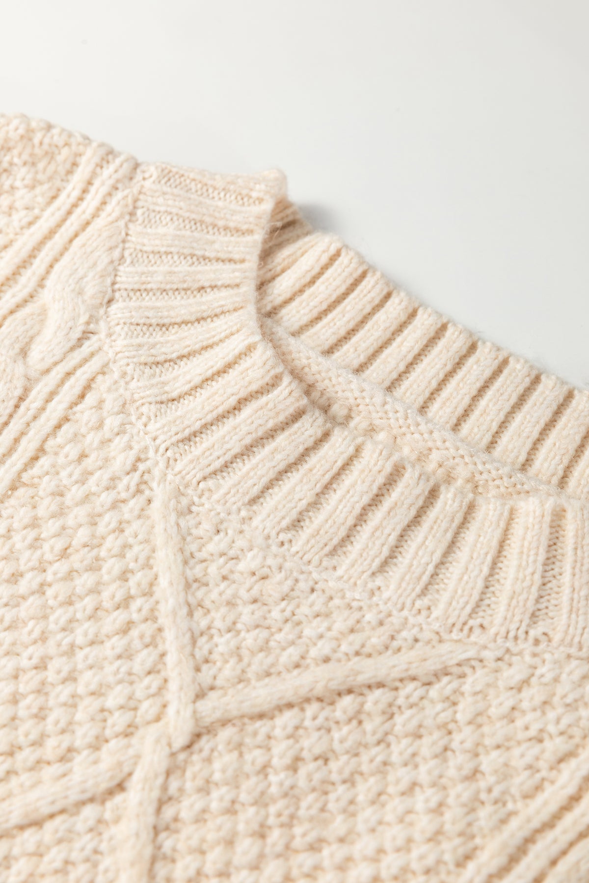 KaleaBoutique Comfortable Cable Knit Drop Shoulder Loose Fit Sweater Dress - KaleaBoutique.com