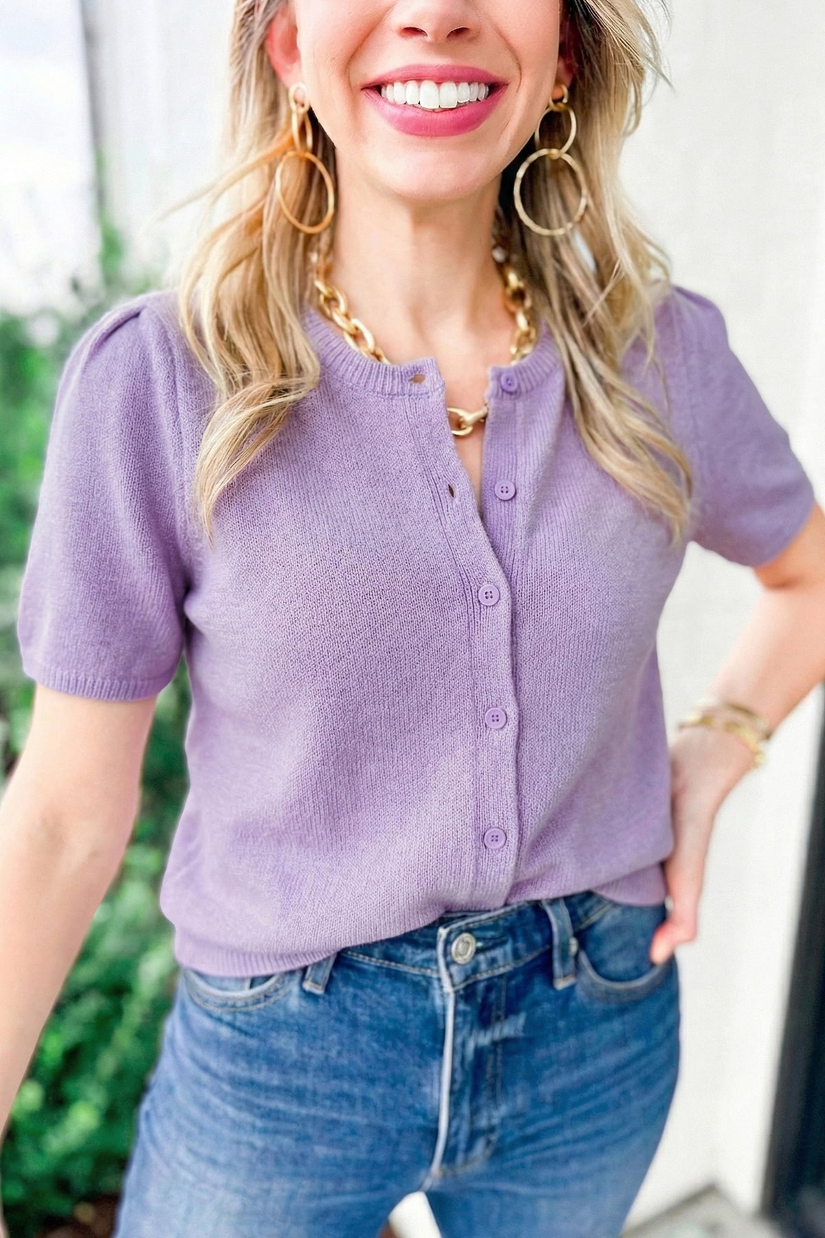KaleaBoutique Comfortable Short Sleeve Soft Cardigan Sweater T Shirt - KaleaBoutique.com