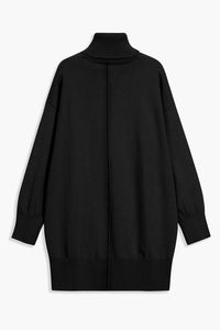 KaleaBoutique Comfortable Solid Color Turtleneck Drop Shoulder Loose Sweater Dress - KaleaBoutique.com