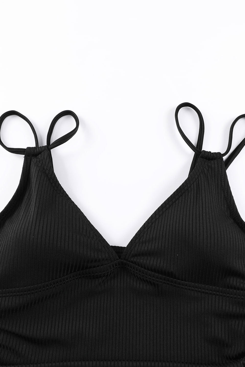 KaleaBoutique Stylish Adjustable Straps Ribbed Knit One Piece Swimsuit - KaleaBoutique.com
