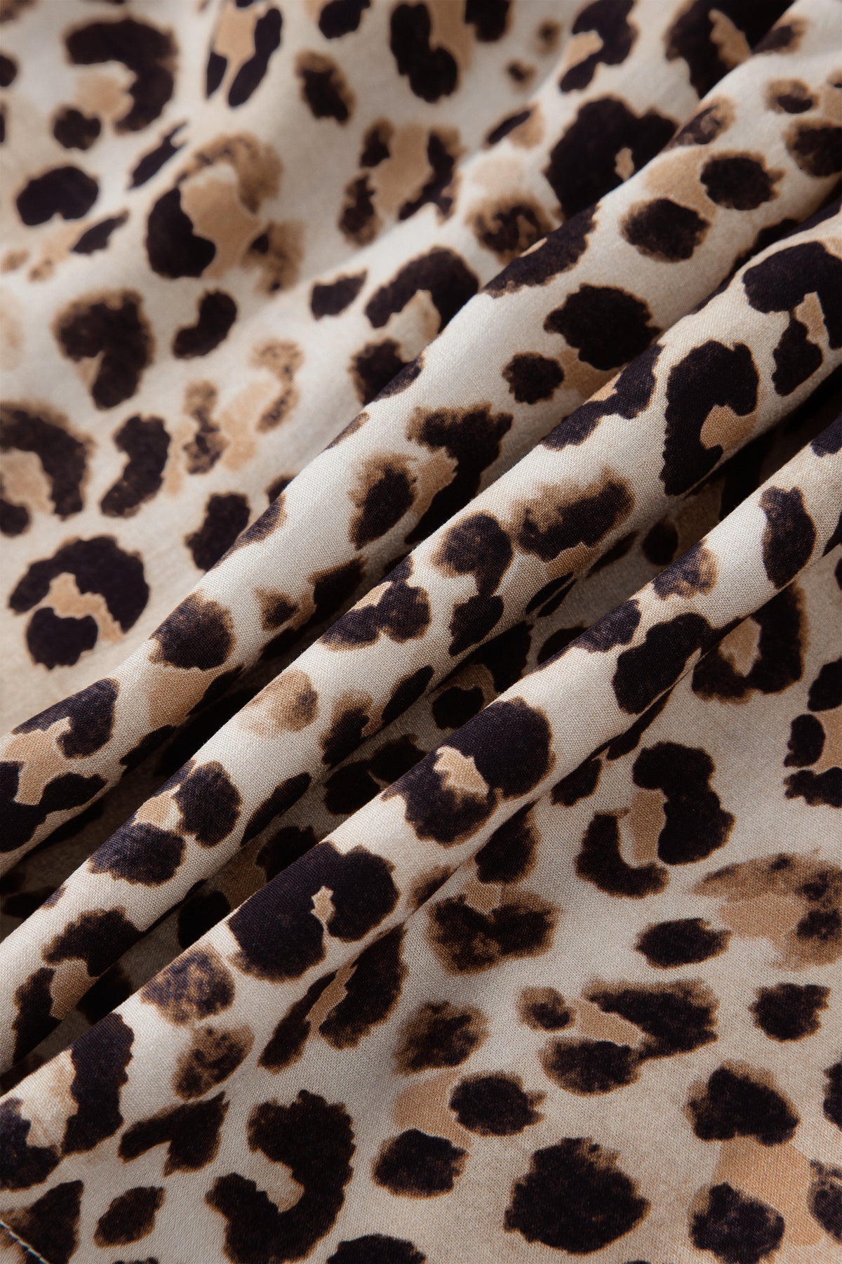 KaleaBoutique Stylish Ruffled Straps Smocked Tiered Leopard Maxi Dress - KaleaBoutique.com