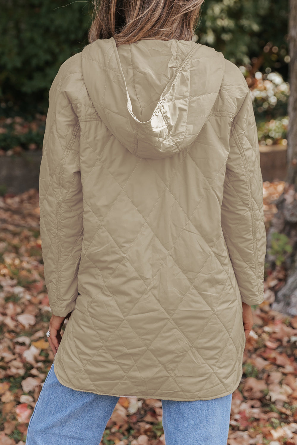 KaleaBoutique Stylish Quilted Snap Button Hooded Puffer Coat - KaleaBoutique.com
