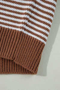 KaleaBoutique Geometric Textured Drop Shoulder Sweater - KaleaBoutique.com