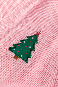 KaleaBoutique Comfortable Christmas Tree Print Open Front Drop Shoulder Midi Cardigan - KaleaBoutique.com
